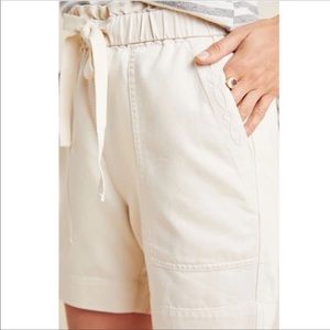FRYE X ANTHROPOLOGIE DRAW STRING EMBROIDERED SHORT